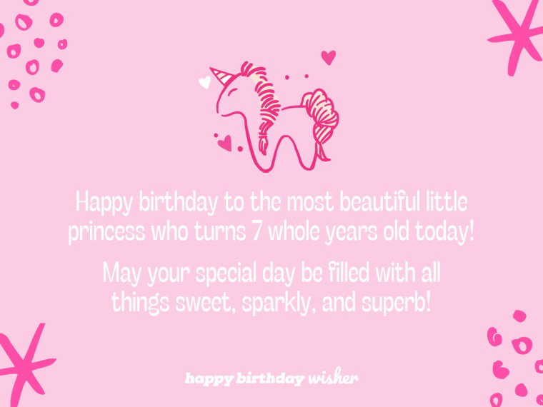 Happy 7th Birthday Wishes For 7 Year Olds Happy Birthday Wisher By 