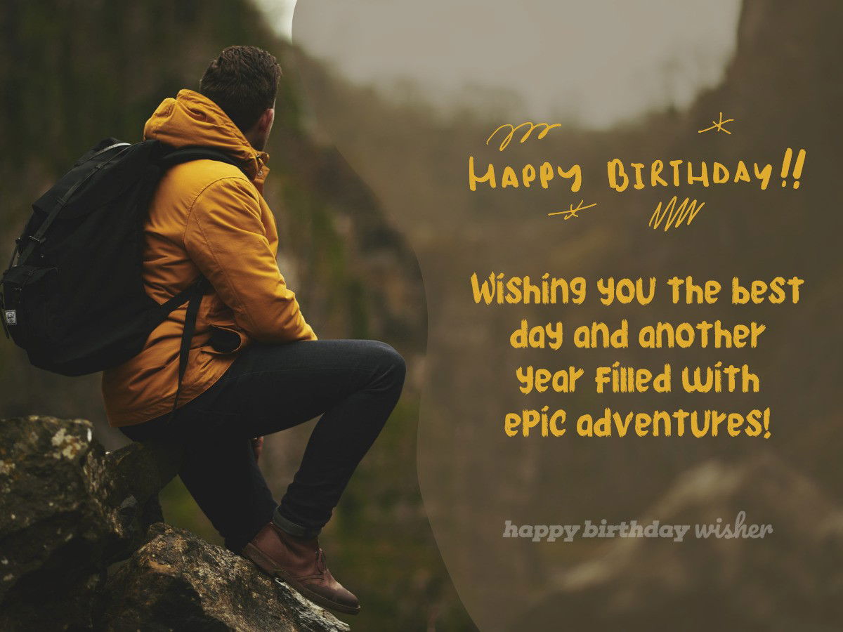 birthday wishes best friend male - adventure buddy
