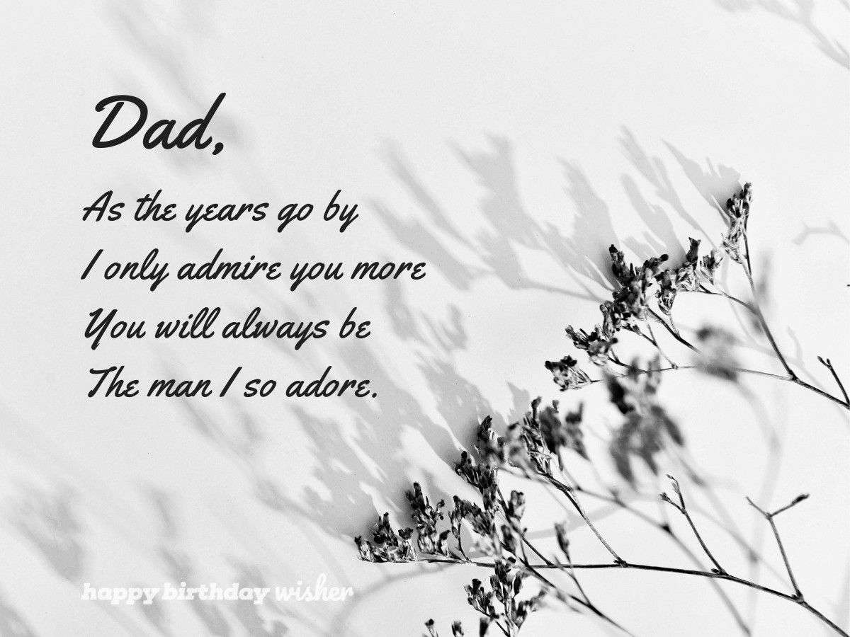 fathers day wishes - admire dad