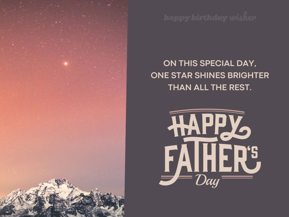 fathers day wishes - dad in heaven bright star