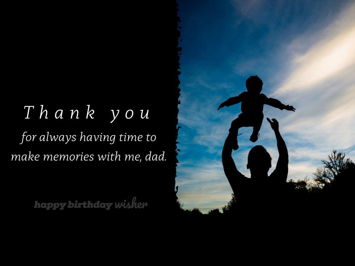 fathers day wishes - making memories together