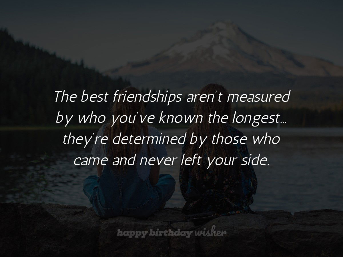 friendship quotes - best friends stick around