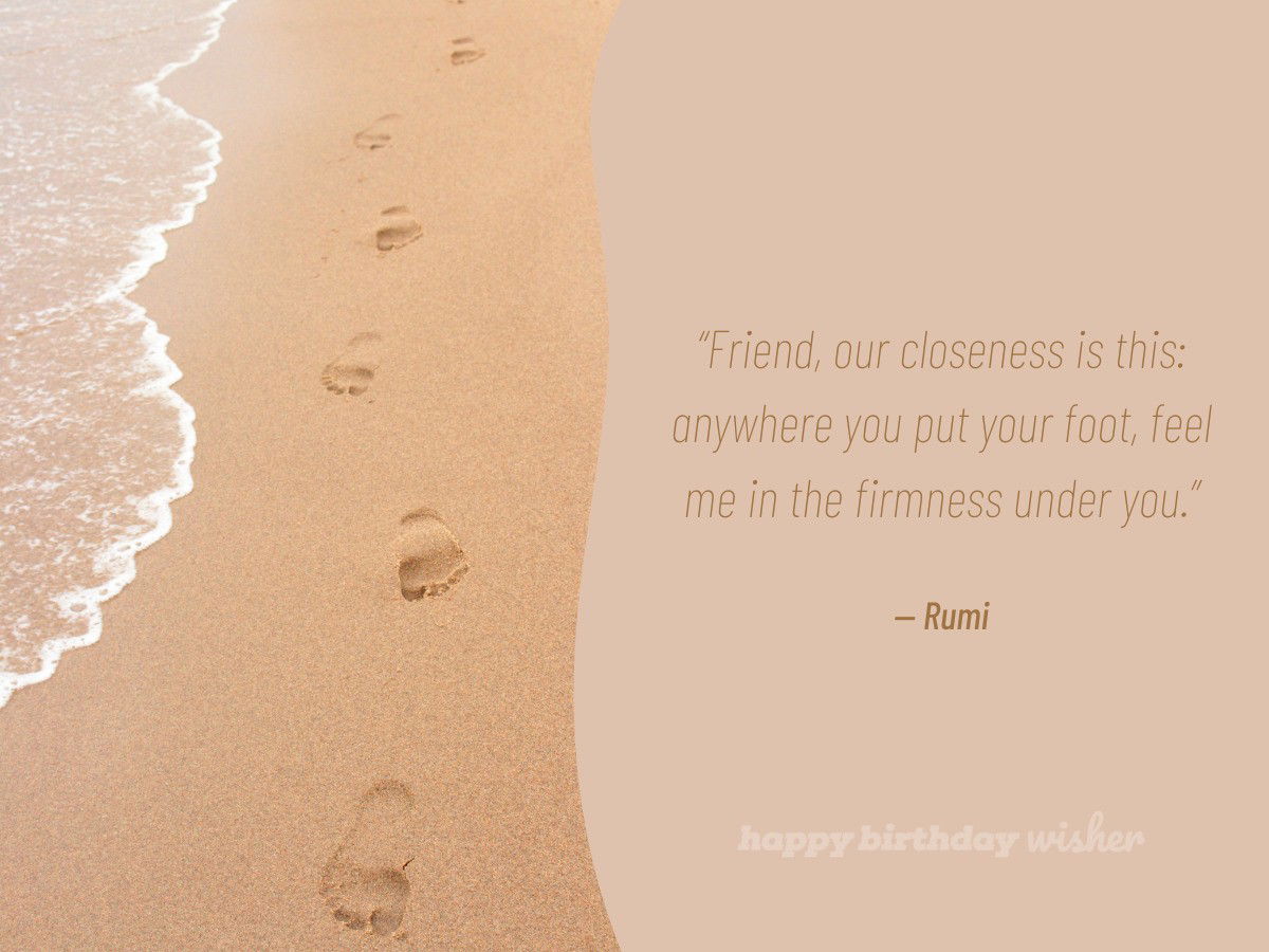 friendship quotes - rumi supportive friend