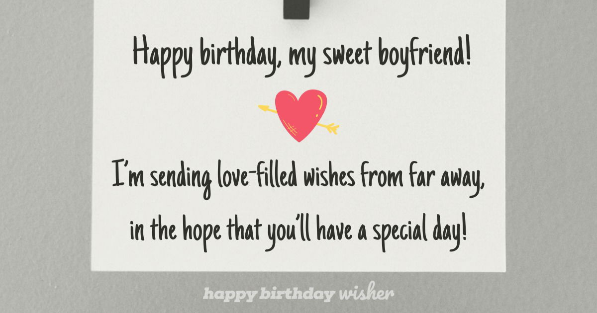 Sending you lovefilled wishes from far away Happy Birthday Wisher